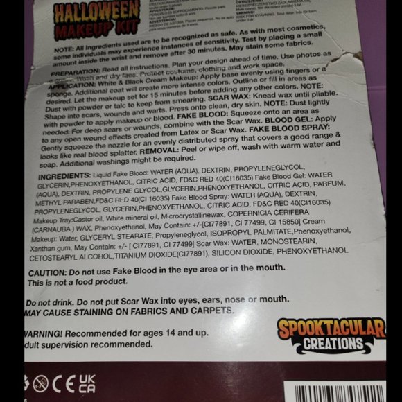 Halloween Full Makeup Kit - Never Opened - Picture 7 of 8